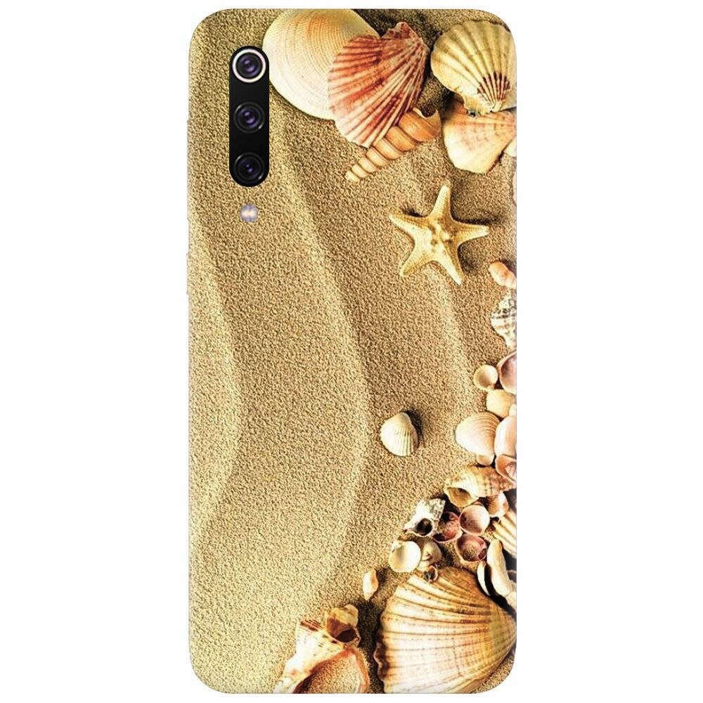 Husa silicon pentru Xiaomi Mi 9, Beach Sand Gold