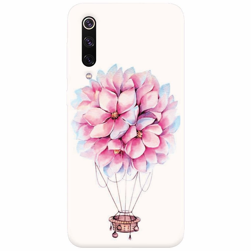 Husa silicon pentru Xiaomi Mi 9, Flower Baloon