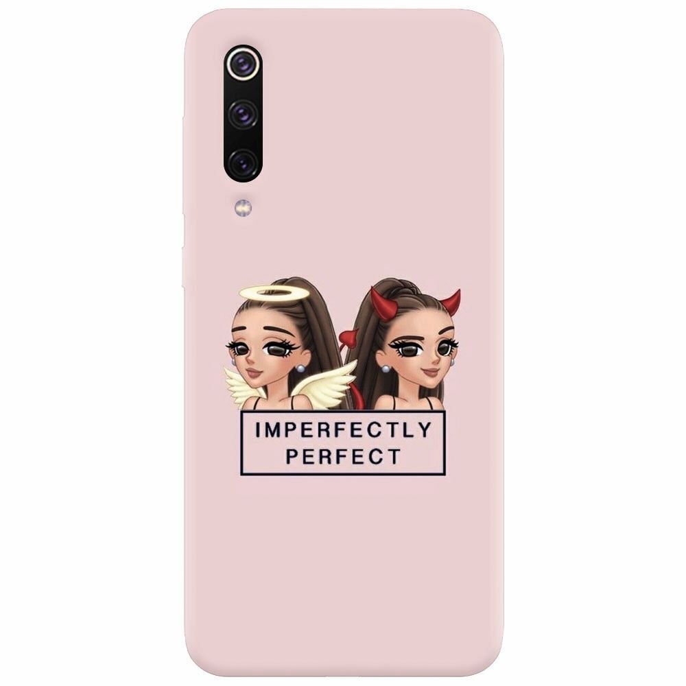 Husa silicon pentru Xiaomi Mi 9, Imperfectly Perfect Pink