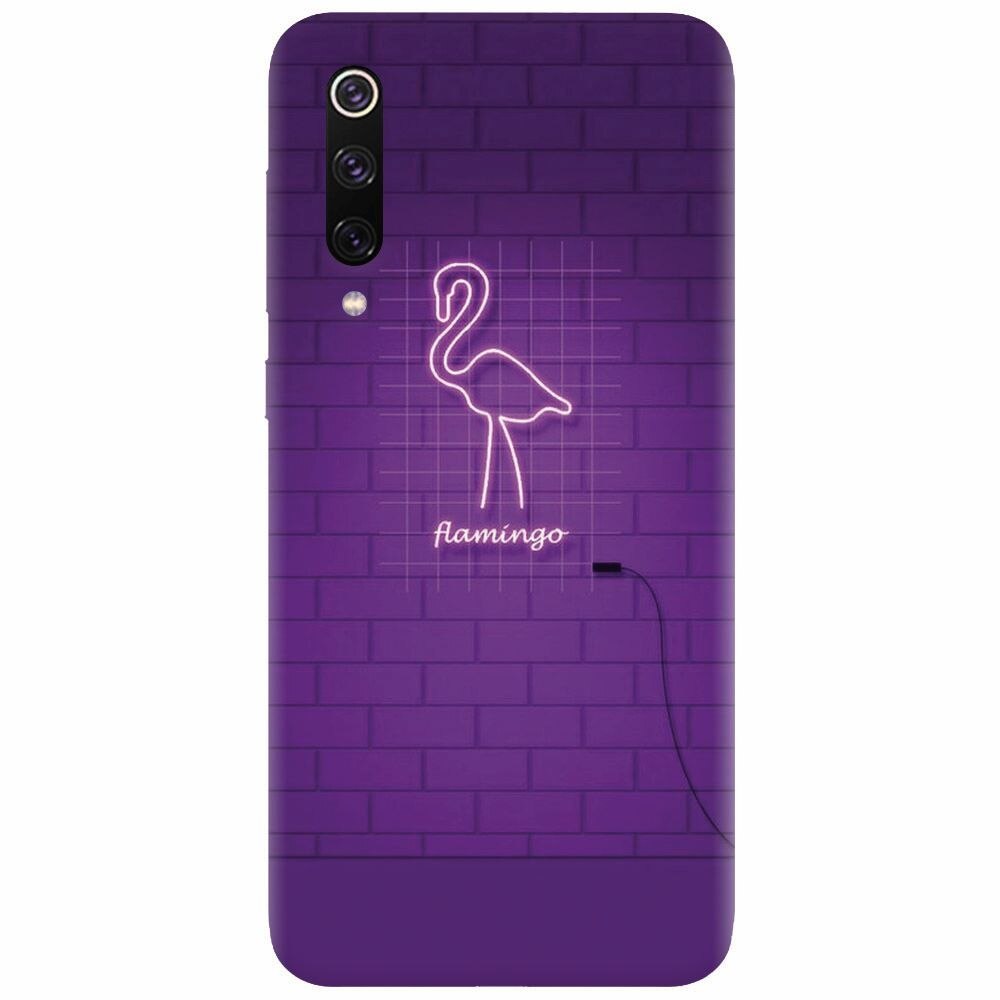 Husa silicon pentru Xiaomi Mi 9, Light Flamingo