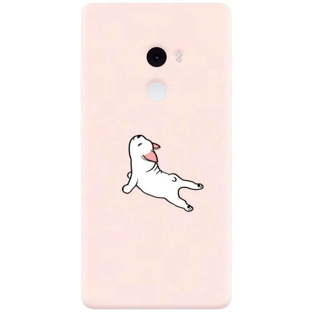 Husa silicon pentru Xiaomi Mi Mix 2, Cute Dog Streching