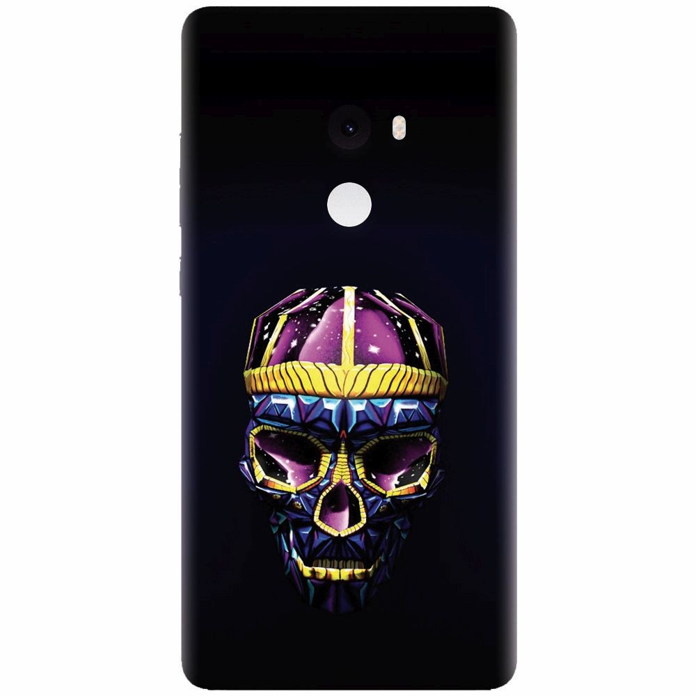 Husa silicon pentru Xiaomi Mi Mix 2, Colorfull Skull