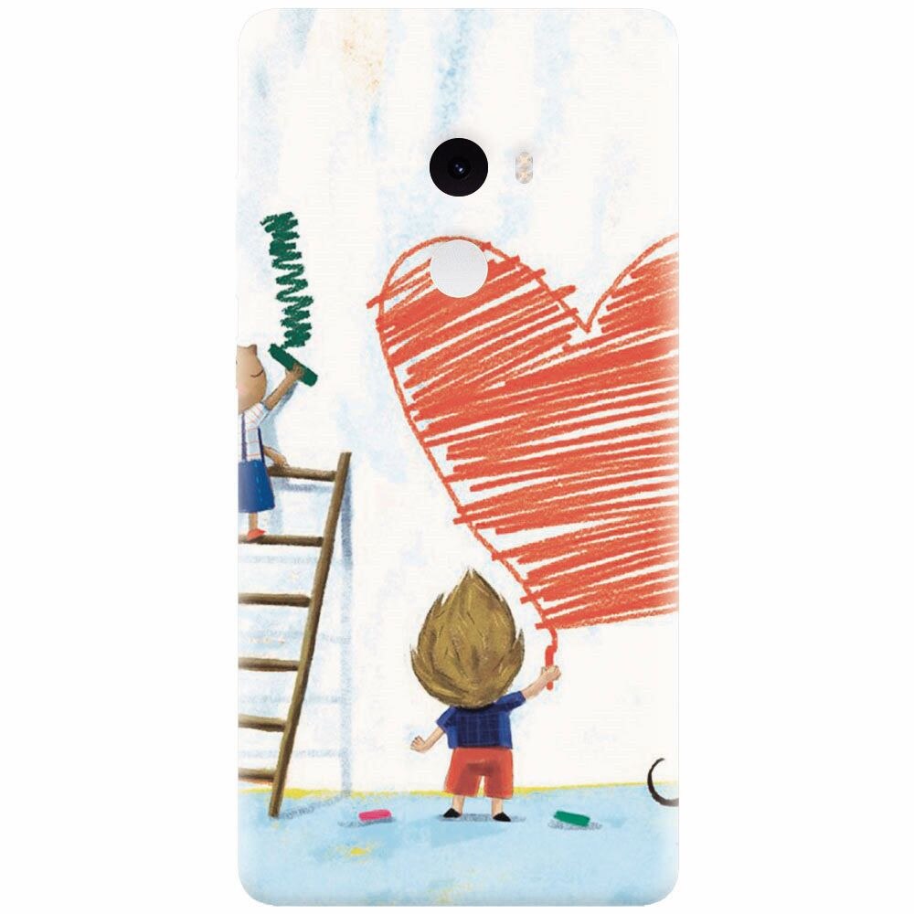 Husa silicon pentru Xiaomi Mi Mix 2, I Love You Creatures