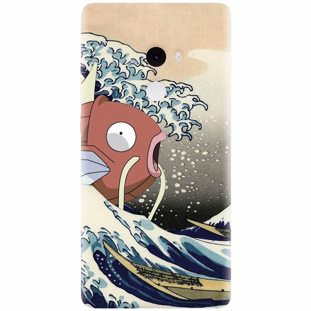 Husa silicon pentru Xiaomi Mi Mix 2, Great Wave Fish