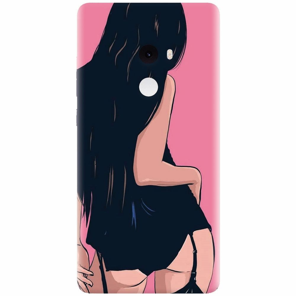 Husa silicon pentru Xiaomi Mi Mix 2, Girl With Long Hair