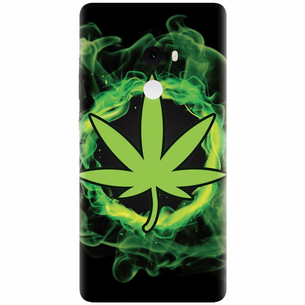 Husa silicon pentru Xiaomi Mi Mix 2, GreenFlames