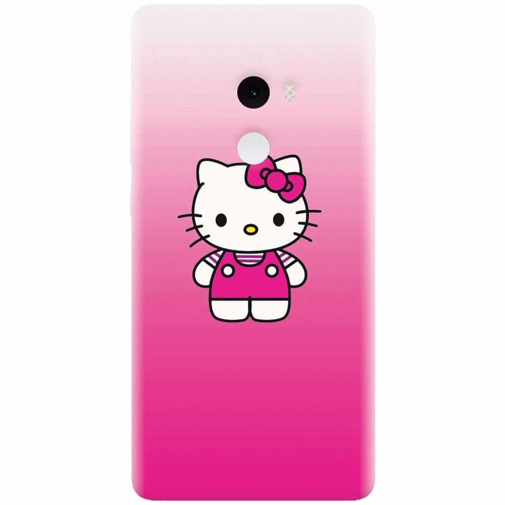 Husa silicon pentru Xiaomi Mi Mix 2, Cute Pink Catty