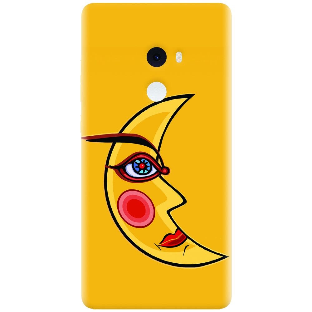 Husa silicon pentru Xiaomi Mi Mix 2, Yellow Moon