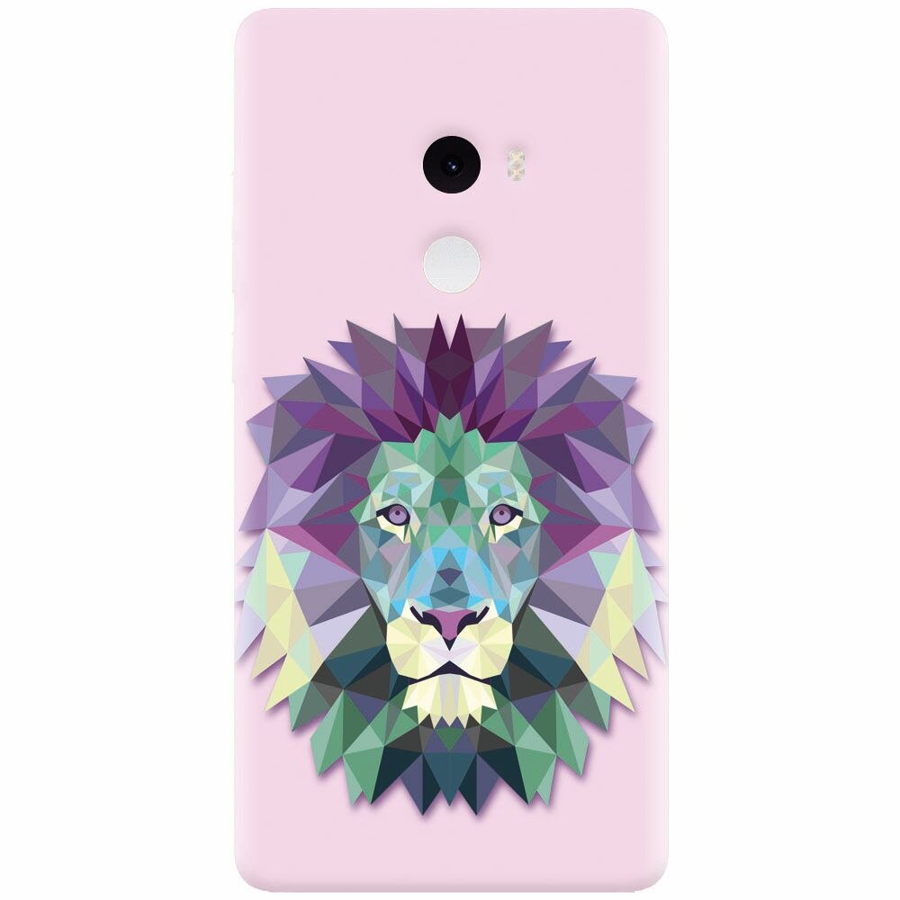 Husa silicon pentru Xiaomi Mi Mix 2, Polygon Lion