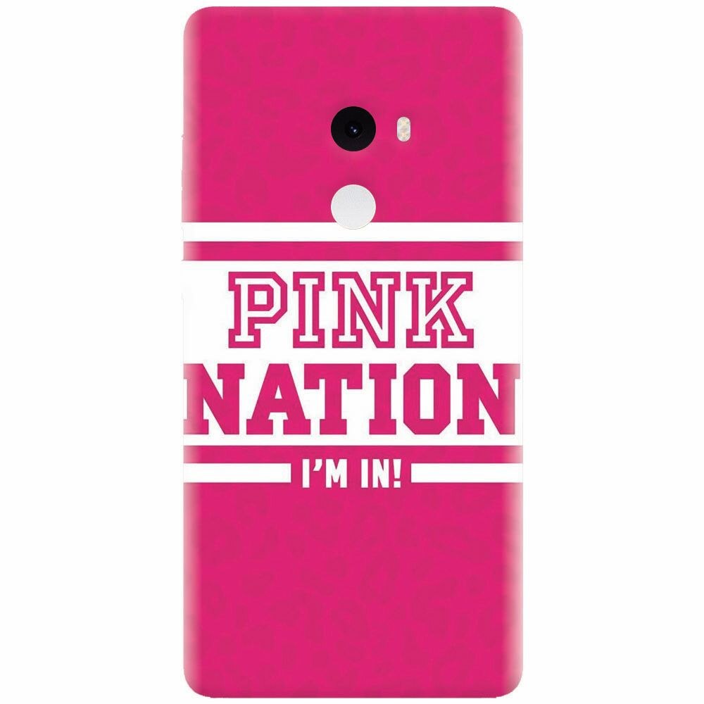 Husa silicon pentru Xiaomi Mi Mix 2, Pink Nation