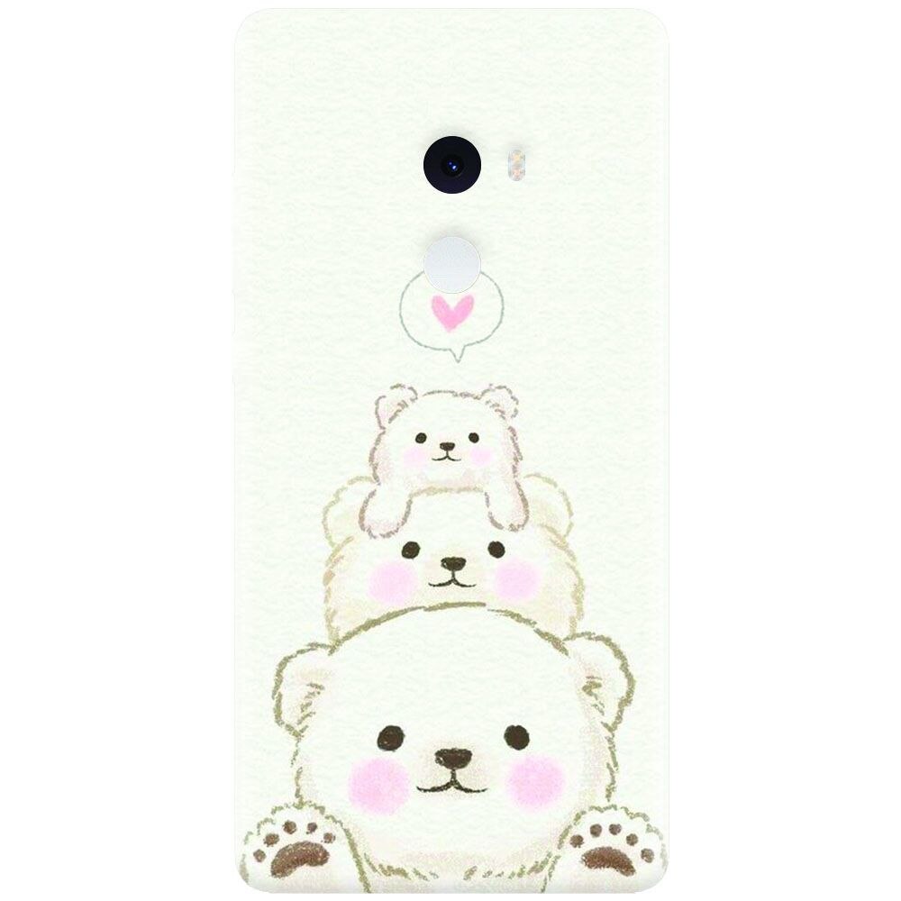 Husa silicon pentru Xiaomi Mi Mix 2, Bear Family