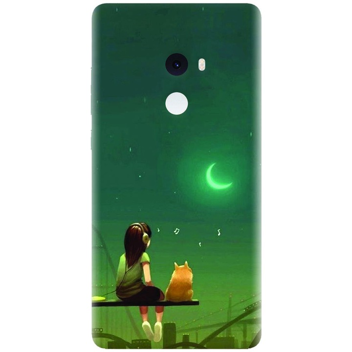 Π‘ΠΈΠ»ΠΈΠΊΠΎΠ½ΠΎΠ² ΠΊΠ΅ΠΉΡ Π·Π° Xiaomi Mi Mix 2, Cat And Girl
