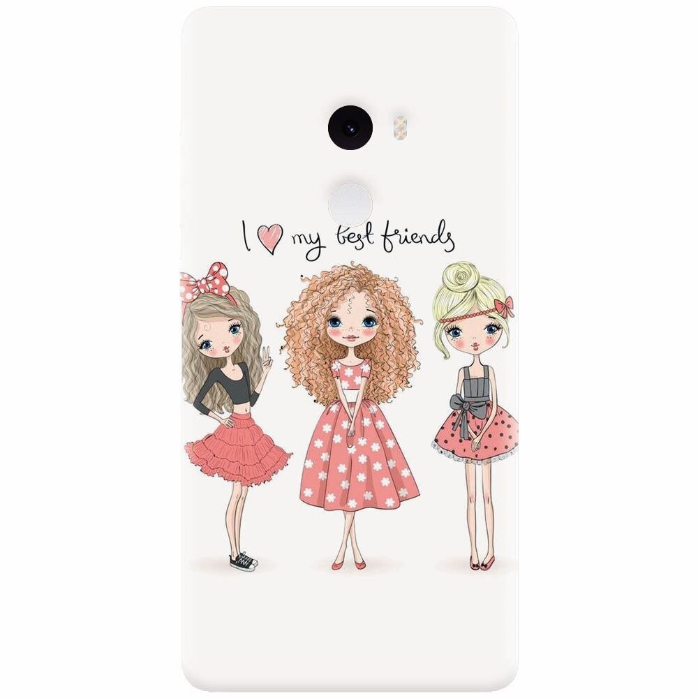 Husa silicon pentru Xiaomi Mi Mix 2, I Love My Best Friends