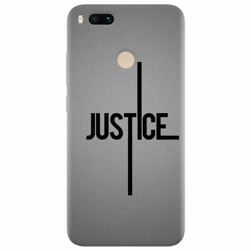 Husa silicon pentru Xiaomi Mi A1, Amir Justice Minimalistic Nubheebuccus Text