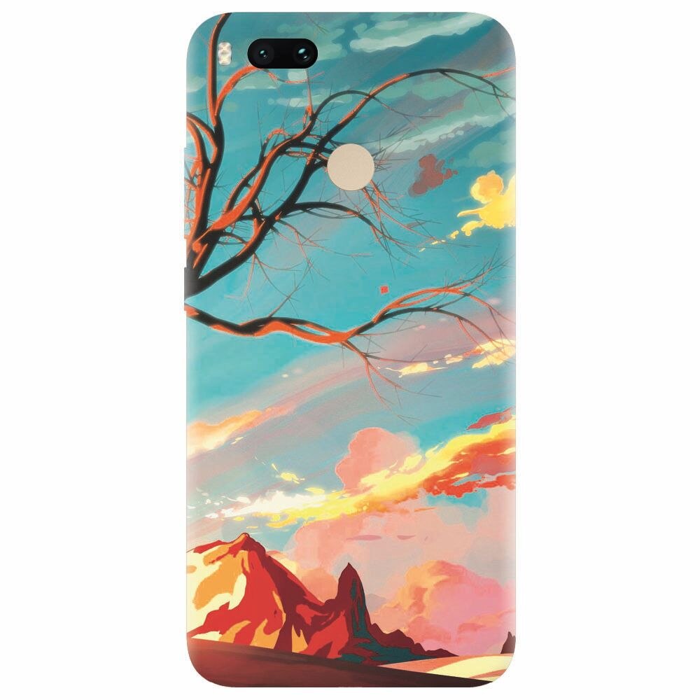 Husa silicon pentru Xiaomi Mi A1, Artistic Landscape