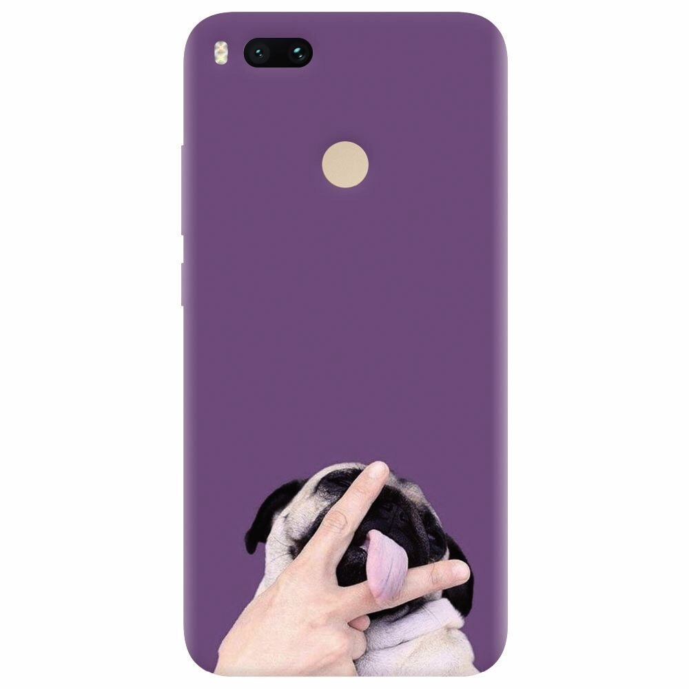 Husa silicon pentru Xiaomi Mi A1, Cute Dog 2