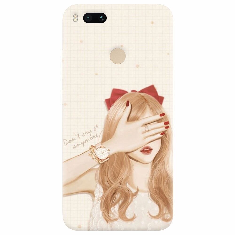 Husa silicon pentru Xiaomi Mi A1, Dont Cry Anymore