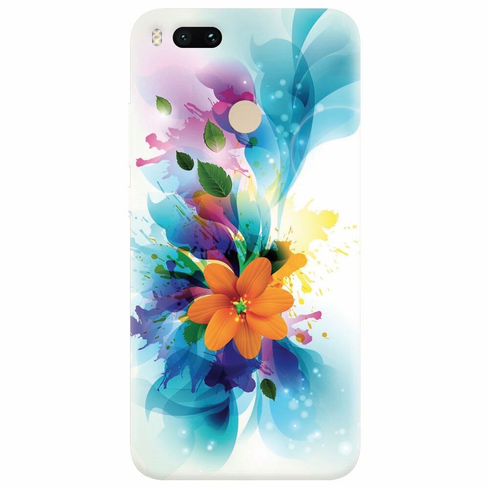 Husa silicon pentru Xiaomi Mi A1, Flower 011