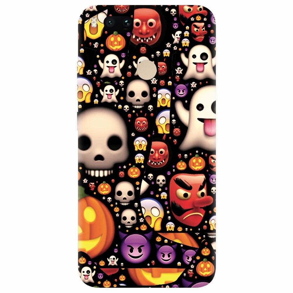 Husa silicon pentru Xiaomi Mi A1, Emoji Mess