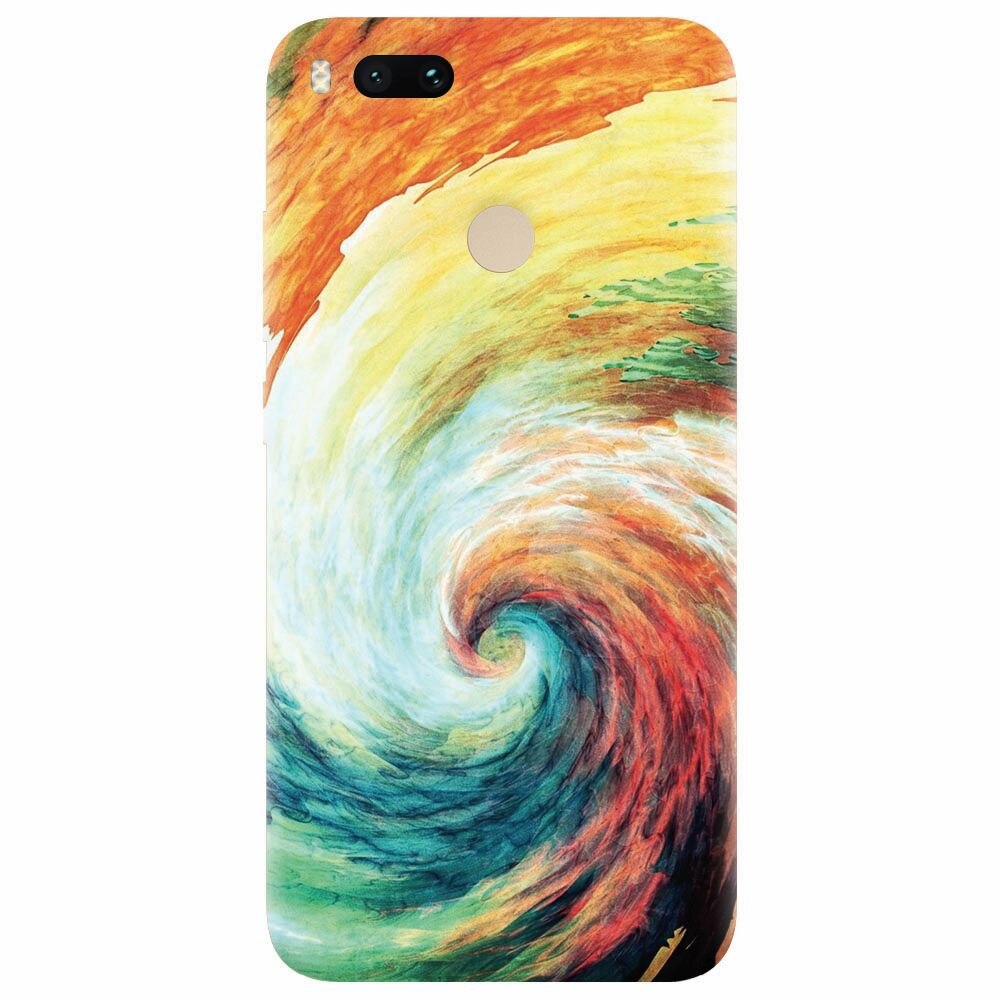 Husa silicon pentru Xiaomi Mi A1, Big Wave Painting
