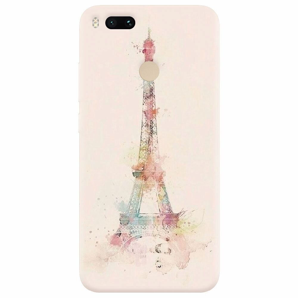 Husa silicon pentru Xiaomi Mi A1, Eiffel Tower 001