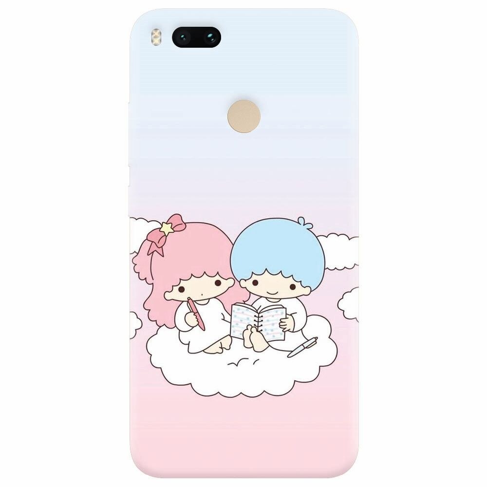 Husa silicon pentru Xiaomi Mi A1, Little Twins On Cloud