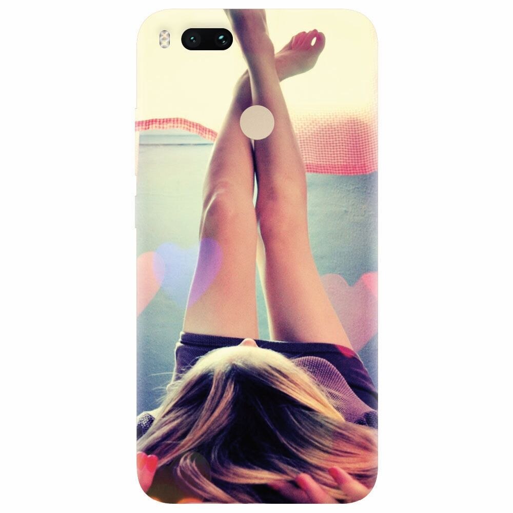 Husa silicon pentru Xiaomi Mi A1, Relax Girl