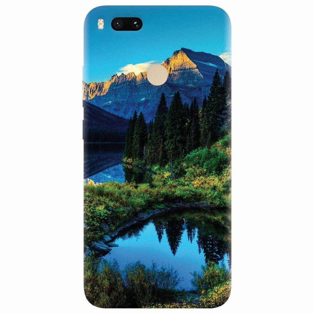 Husa silicon pentru Xiaomi Mi A1, HDR Mountains Lake