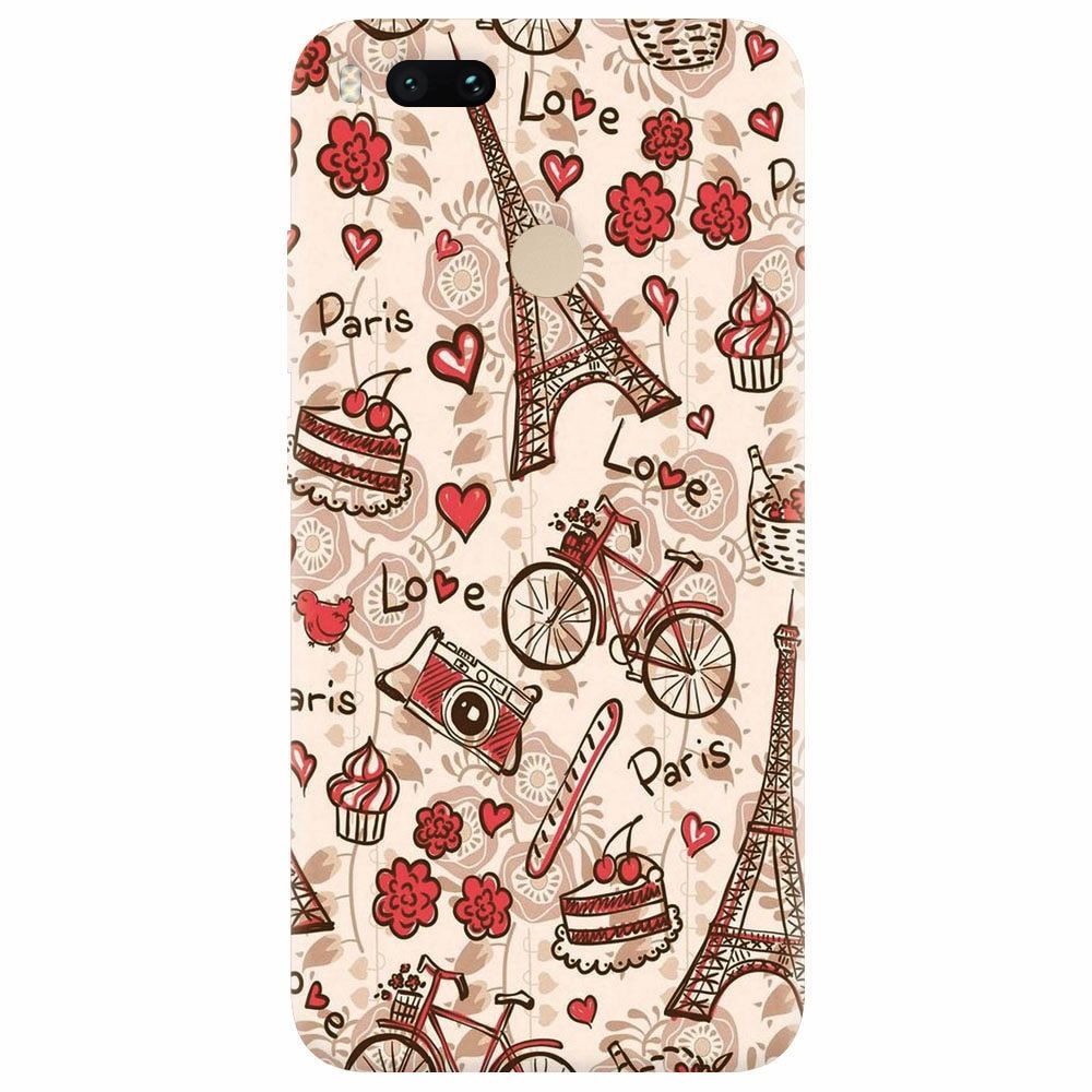 Husa silicon pentru Xiaomi Mi A1, Paris Love