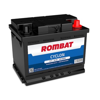 Baterie auto Rombat cyclon 55 AH, 12 V Baterie auto Rombat cyclon 55 AH, 12 V