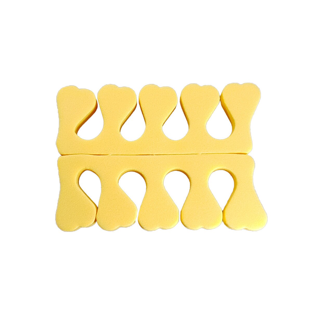 Set doua separatoare degete Moonbasa Nails, Spuma, Galben