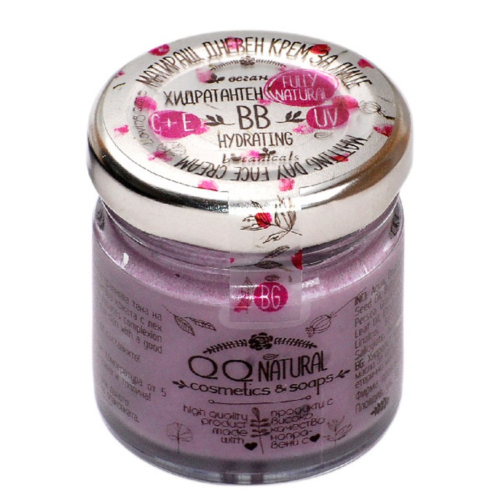 Натурален хидратантен матиращ дневен крем „BB“ с масло от авокадо, 30 мл /QQ natural cosmetics & soaps/