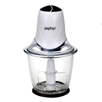 Tocator electric Zephyr cu vas din sticla gradat, 1.5L, 2 trepte de viteza, 300W Tocator electric Zephyr cu vas din sticla gradat, 1.5L, 2 trepte de viteza, 300W