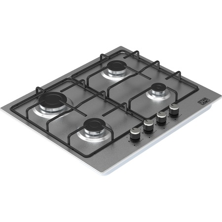 Plita incorporabila Star-Light BHF-460SS, Gaz, 4 arzatoare, 60 cm, Aprindere electrica, Inox