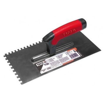 Gletiera Crestata din Inox 270X130mm,10X10mm YT-5204 Gletiera Crestata din Inox 270X130mm,10X10mm YT-5204