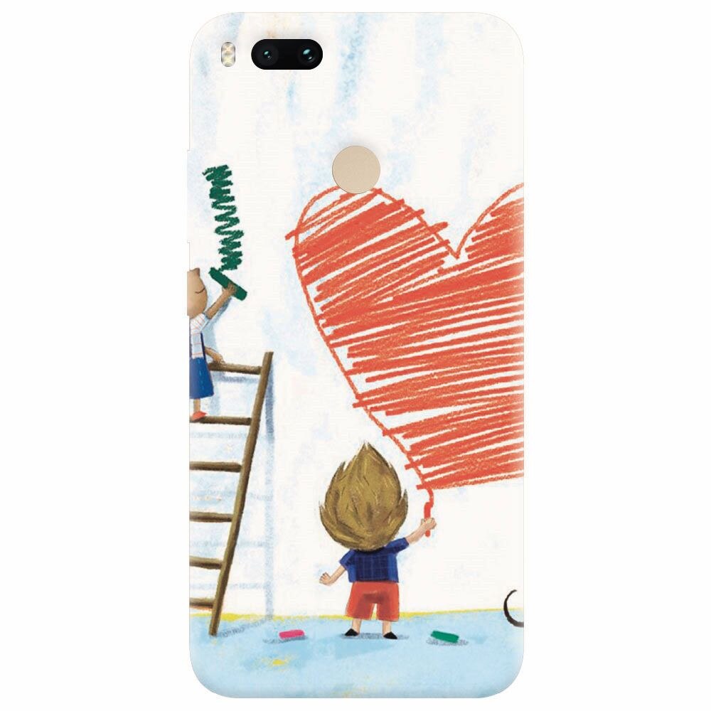 Husa silicon pentru Xiaomi Mi A1, I Love You Creatures