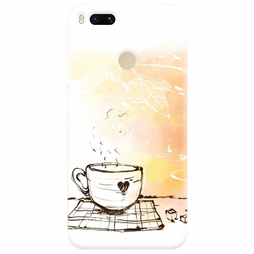 Husa silicon pentru Xiaomi Mi A1, Coffe Love