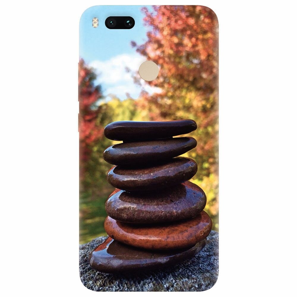 Husa silicon pentru Xiaomi Mi A1, Stacking Stones