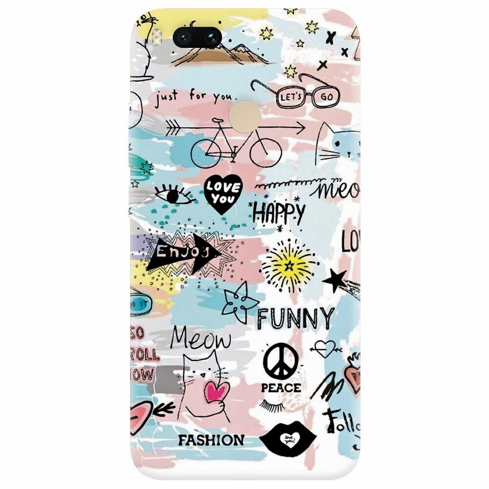 Husa silicon pentru Xiaomi Mi A1, Travel 101