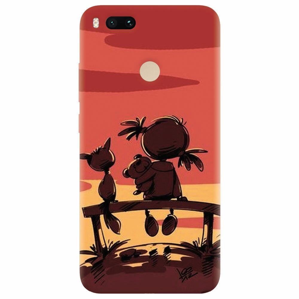 Husa silicon pentru Xiaomi Mi A1, Lovely Sunsets