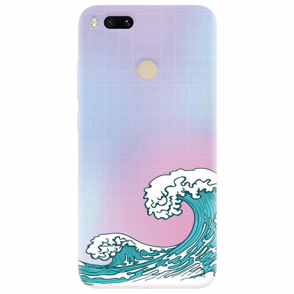 Husa silicon pentru Xiaomi Mi A1, Waves