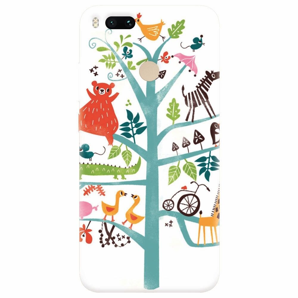 Husa silicon pentru Xiaomi Mi A1, Tree