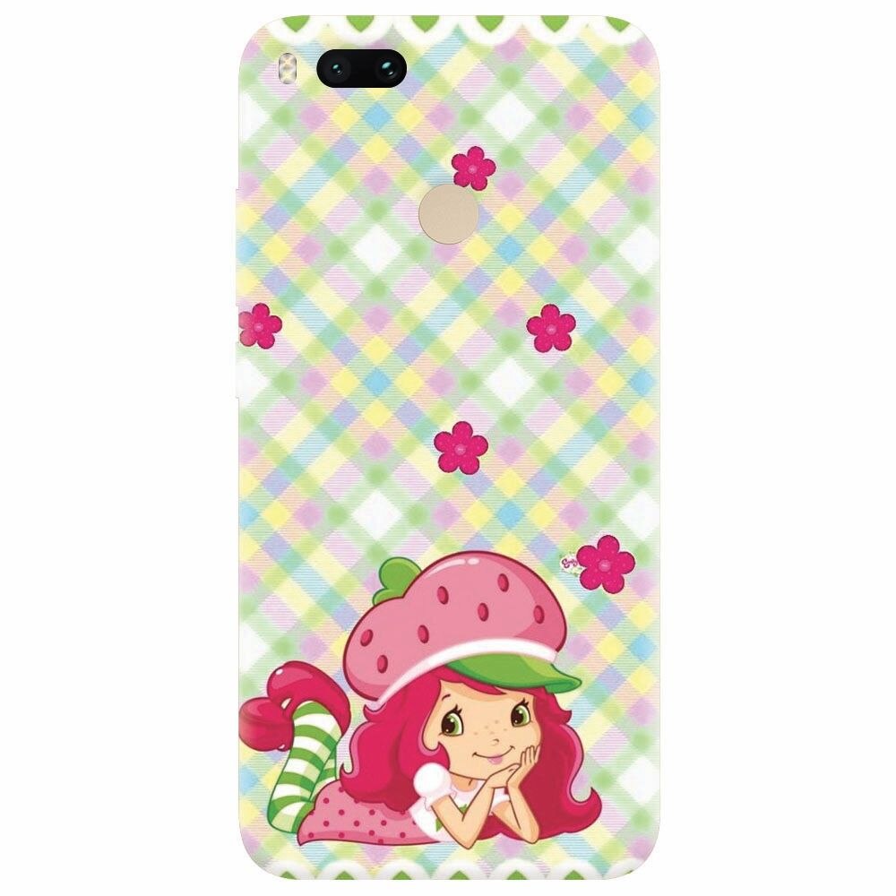 Husa silicon pentru Xiaomi Mi A1, Strawberry Girl