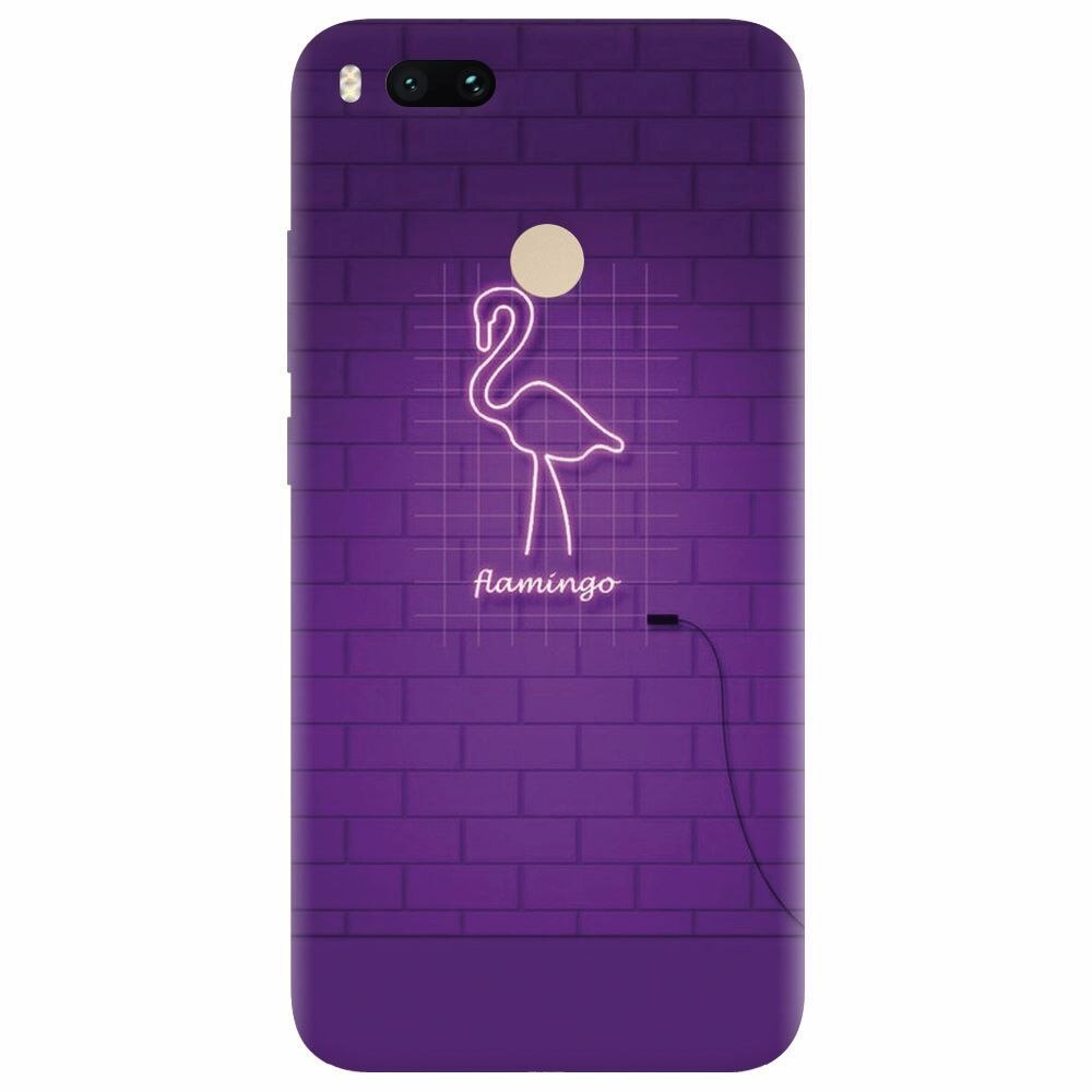 Husa silicon pentru Xiaomi Mi A1, Light Flamingo