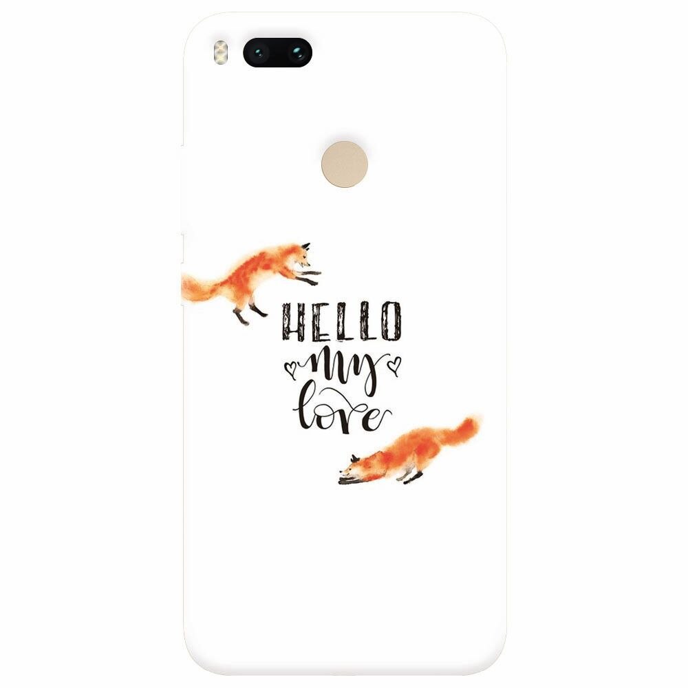 Husa silicon pentru Xiaomi Mi A1, Hello My Love