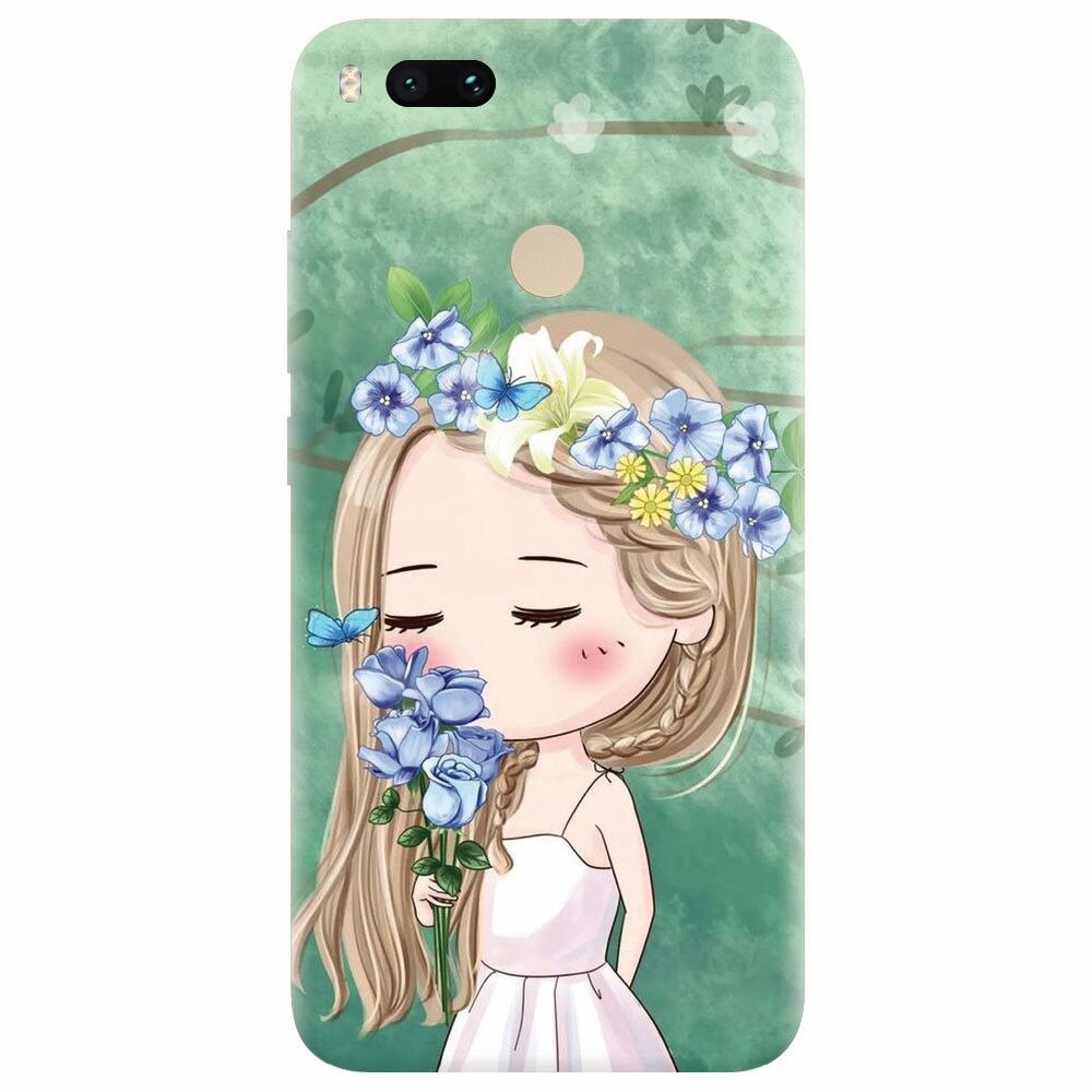 Husa silicon pentru Xiaomi Mi A1, Girl