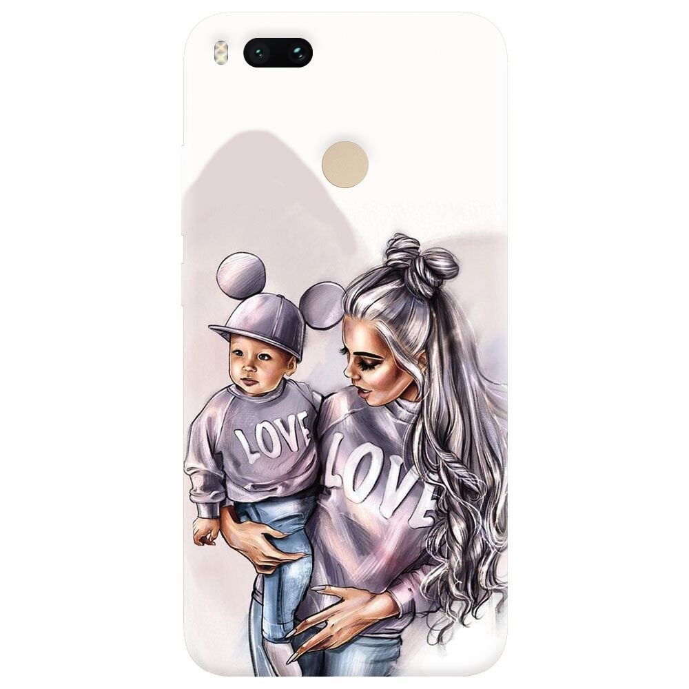 Husa silicon pentru Xiaomi Mi A1, Mommy Love