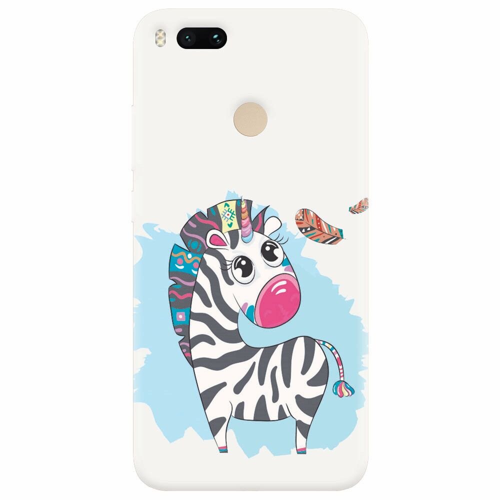 Husa silicon pentru Xiaomi Mi A1, Zebra