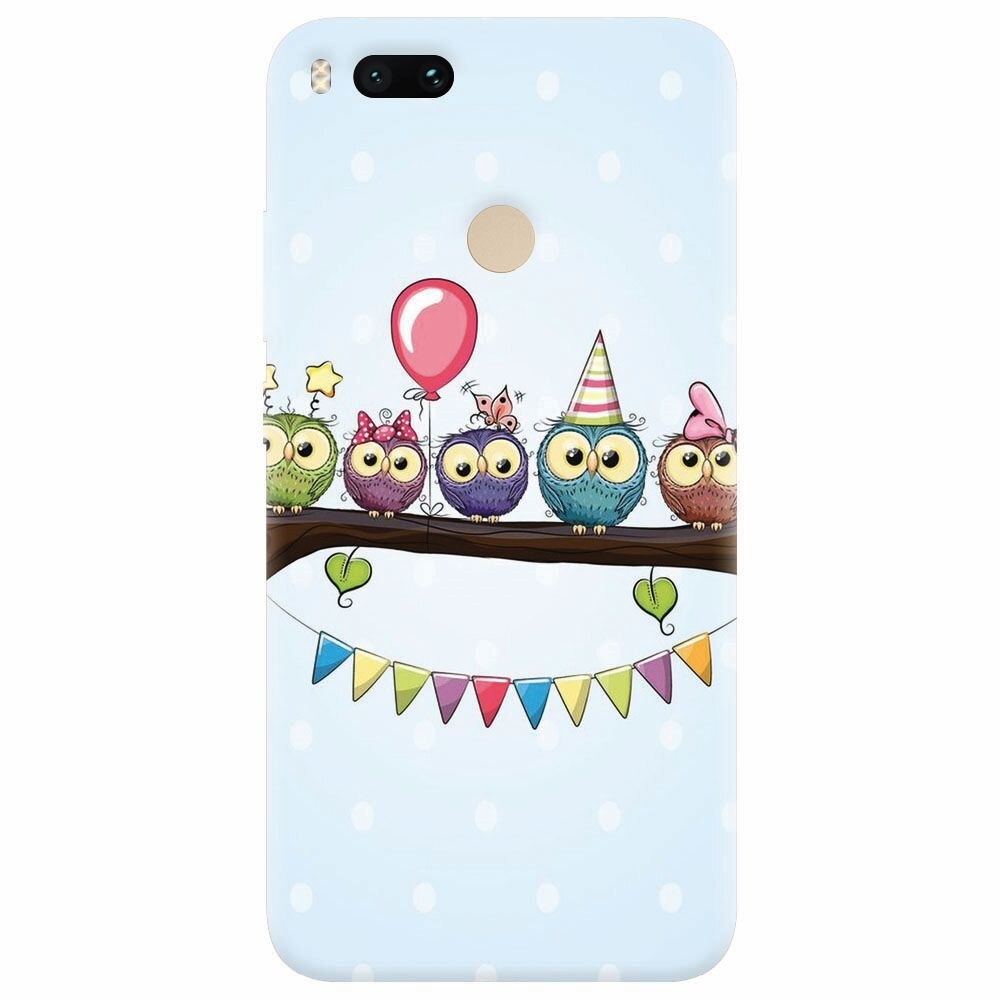 Husa silicon pentru Xiaomi Mi A1, Party Birds