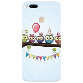 Husa silicon pentru Xiaomi Mi A1, Party Birds Husa silicon pentru Xiaomi Mi A1, Party Birds